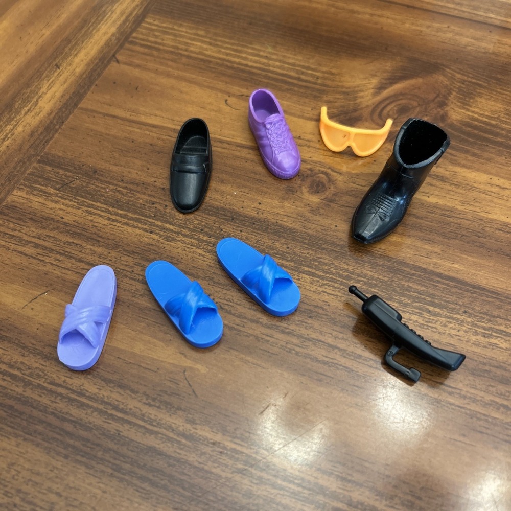 Mattel Ken Doll Flip Flop‎ Shoes Plus Random Others